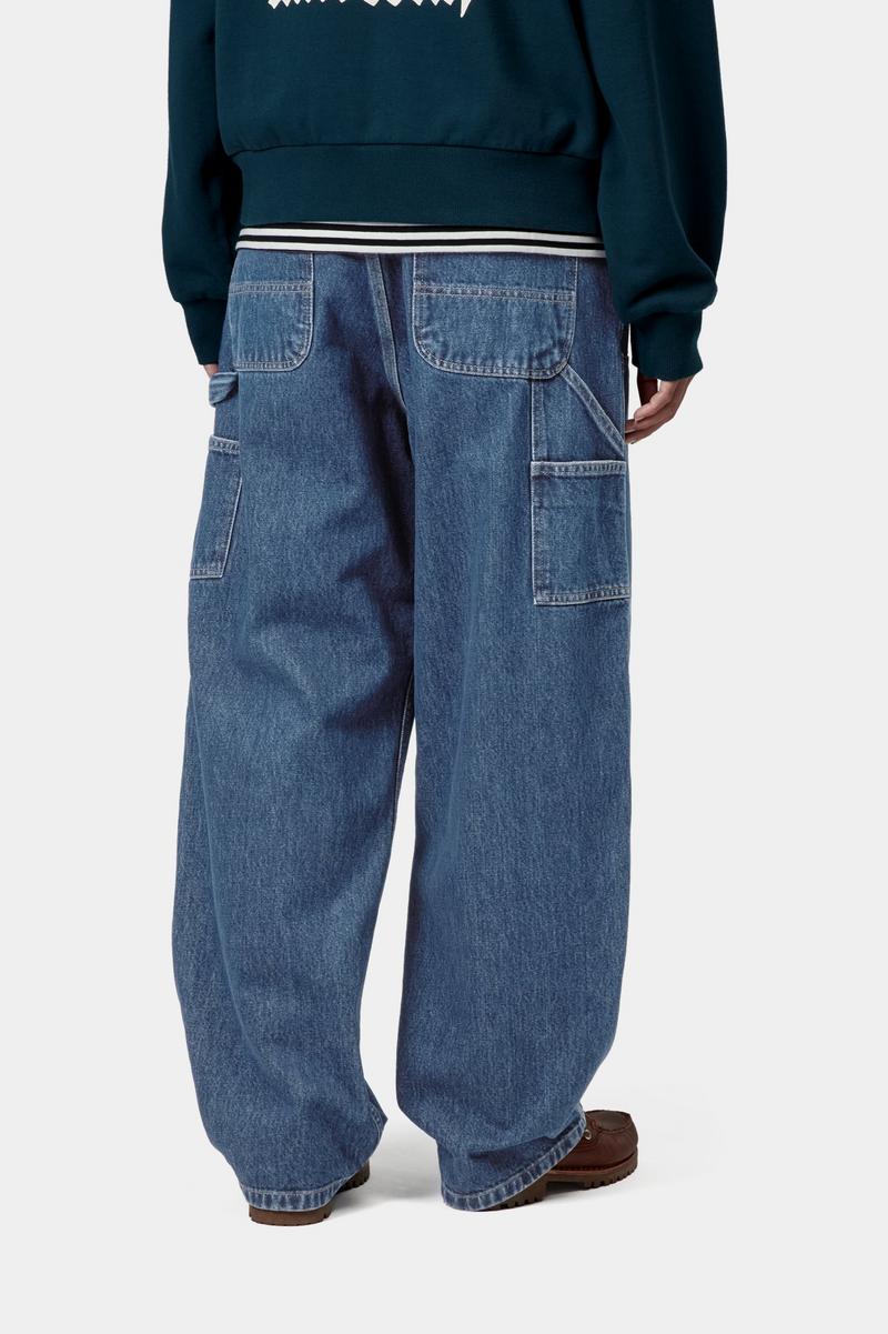 Carhartt Brandon Double Knee Pant - Blue, Stone washed