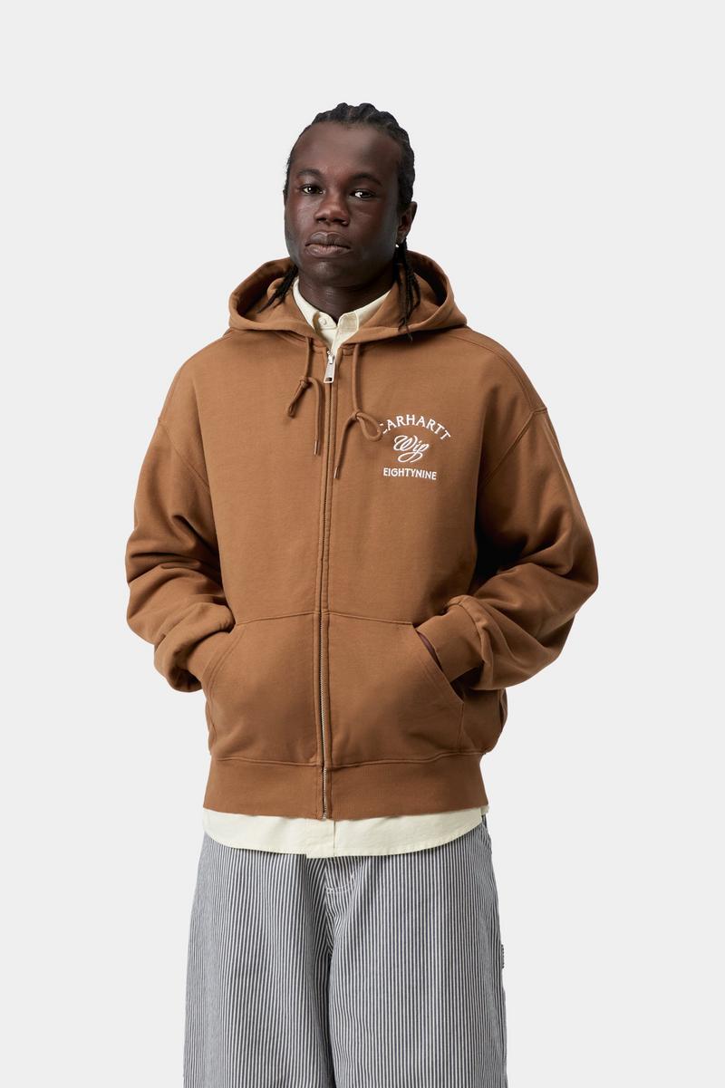 Carhartt Hooded Eightynine Sweat Jacket - Hamilton Brown