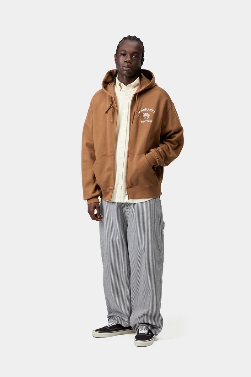 Carhartt Hooded Eightynine Sweat Jacket - Hamilton Brown