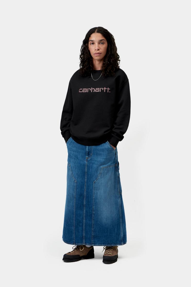 Carhartt Sweatshirt - Black / Hortensia