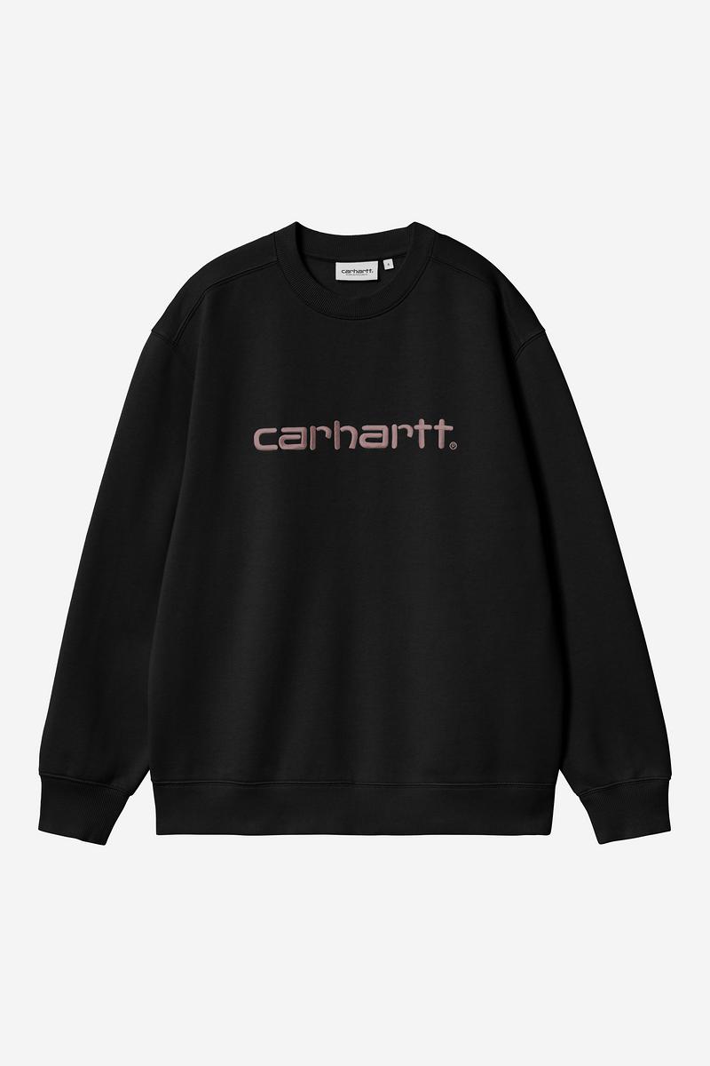 Carhartt Sweatshirt - Black / Hortensia