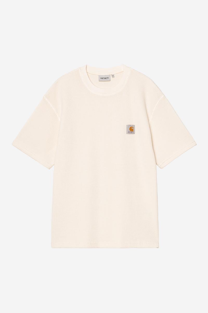 Carhartt S/S Nelson Waffle T-Shirt - Natural, Garment dyed