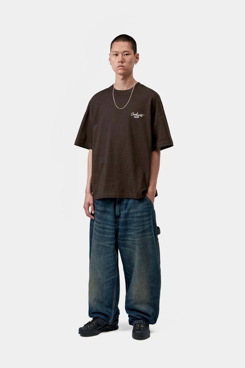 Carhartt S/S Signature Script T-Shirt - Tobacco / Natural
