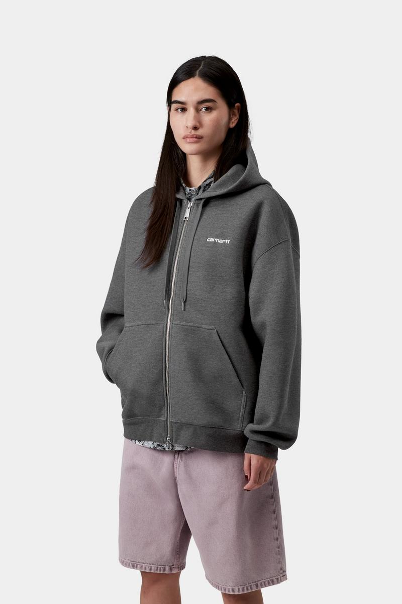 Carhartt Hooded Alda Jacket - Black / White