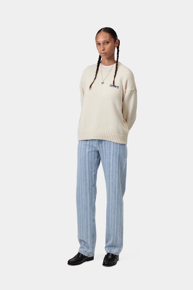 Carhartt Rylan Pant - Rylan Stripe, Blue, Stone bleached