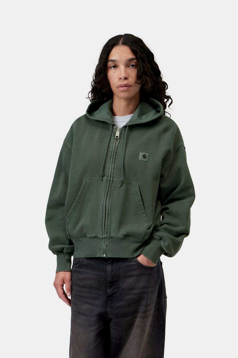Carhartt Hooded Nelson Jacket - Dark Scarab, Garment dyed