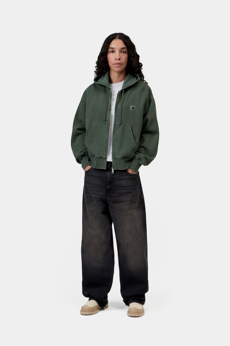 Carhartt Hooded Nelson Jacket - Dark Scarab, Garment dyed