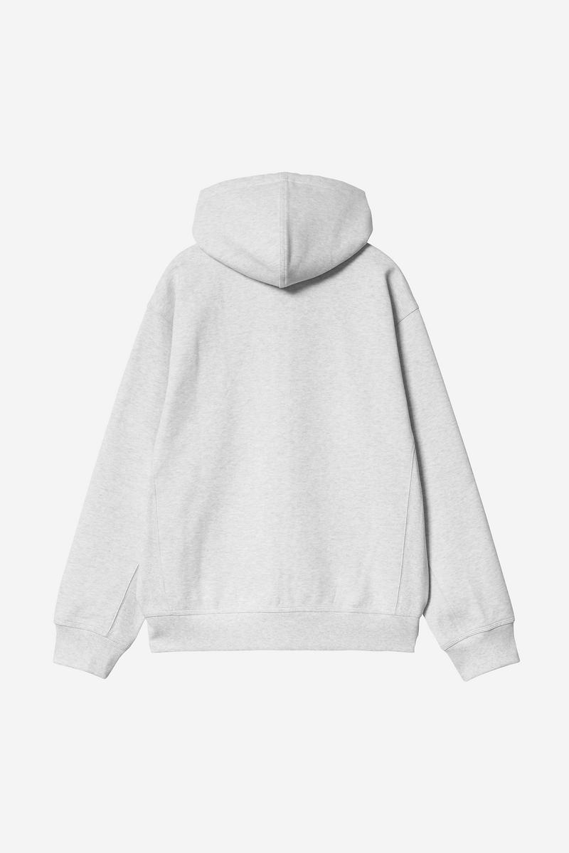 Carhartt Hooded American Script Jacket - Ash Heather