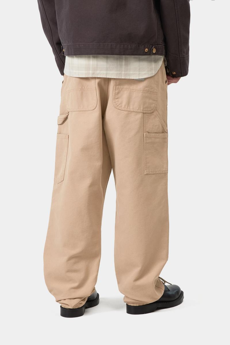 Carhartt Double Knee Pant - Dusty H Brown, Stone canvas