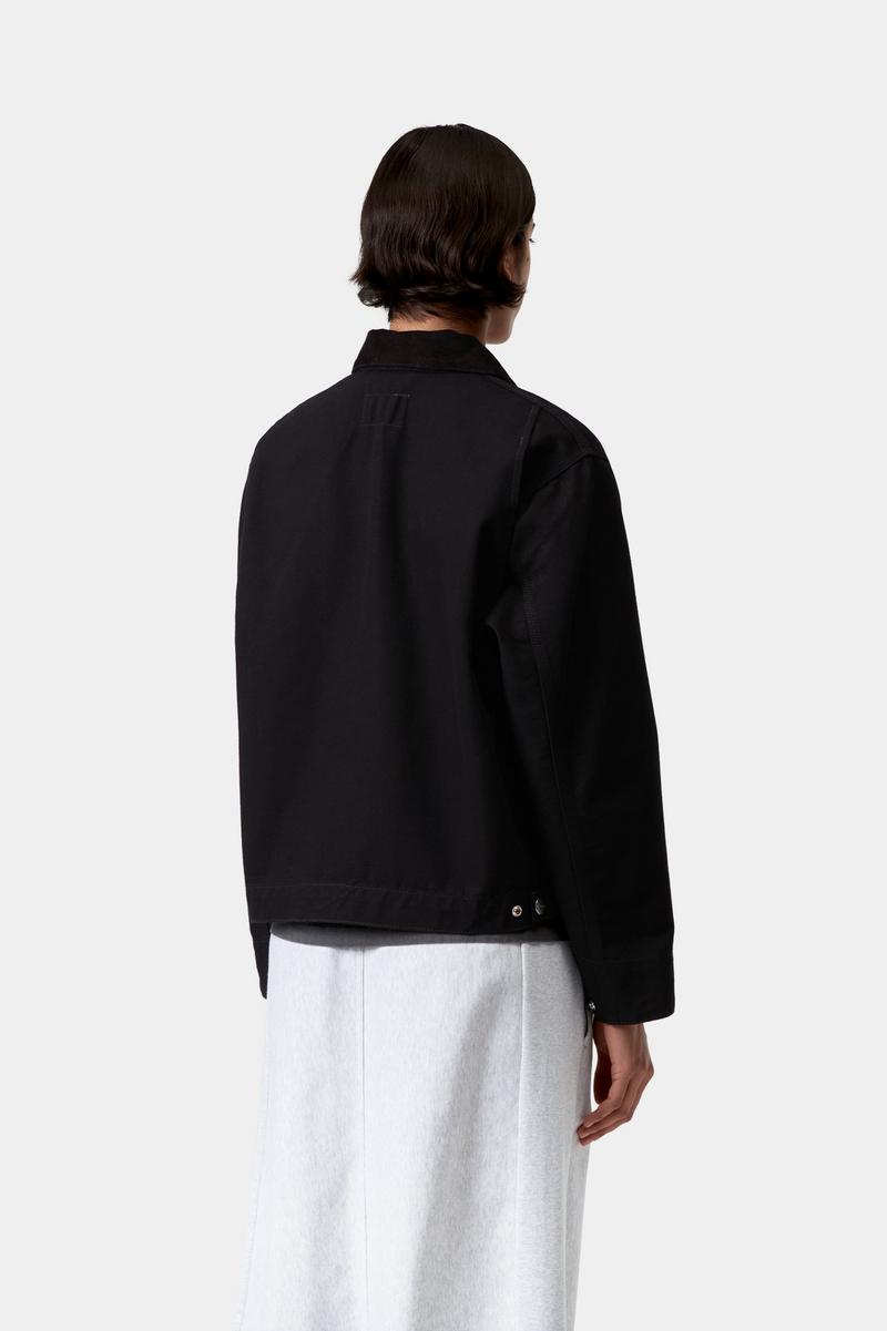 Carhartt OG Detroit Jacket - Black / Black, Rinsed