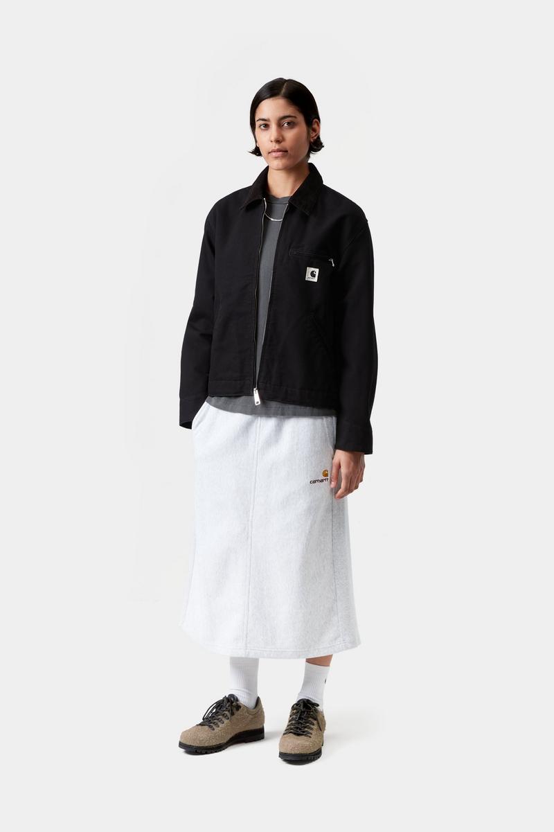 Carhartt OG Detroit Jacket - Black / Black, Rinsed