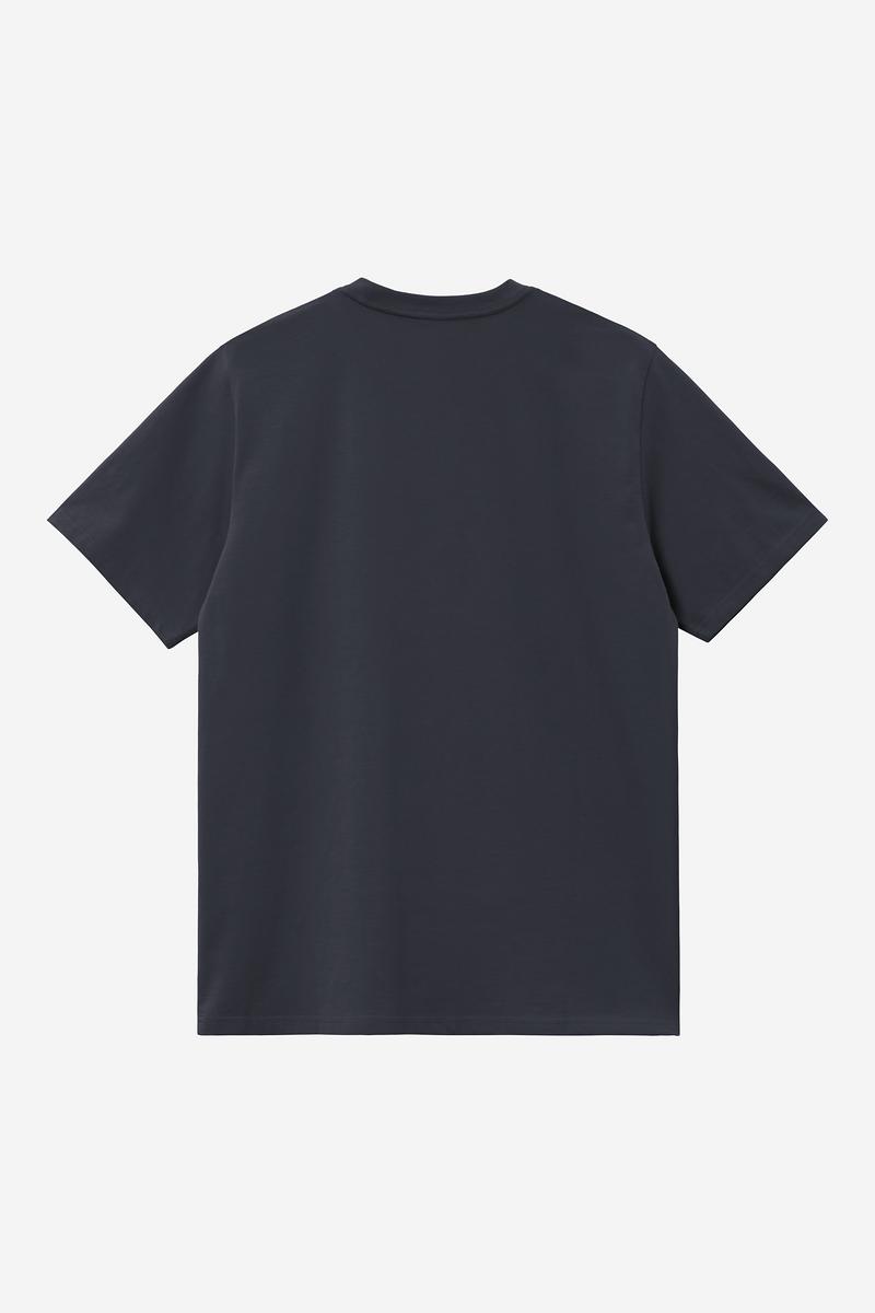 Carhartt S/S Script T-Shirt - Dark Navy / Dark Scarab