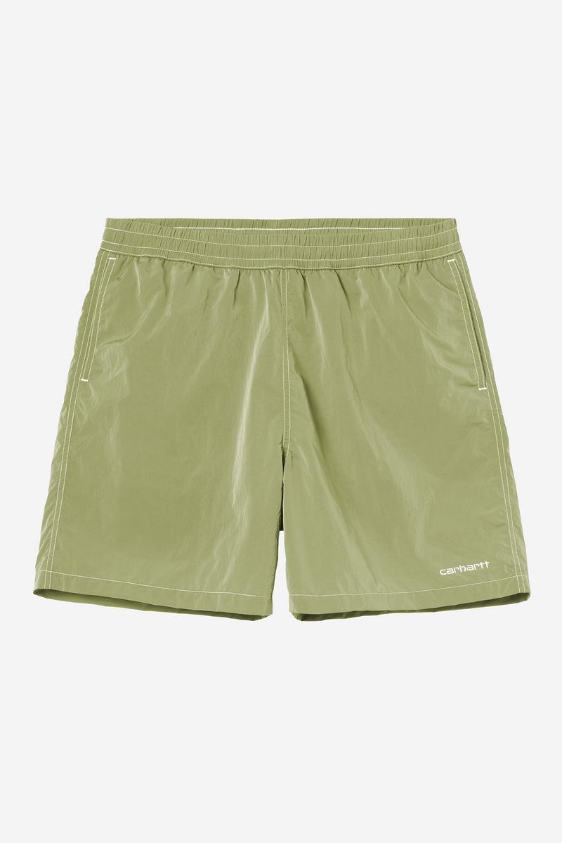 Carhartt Canby Swim Trunks - Gentle Green / White