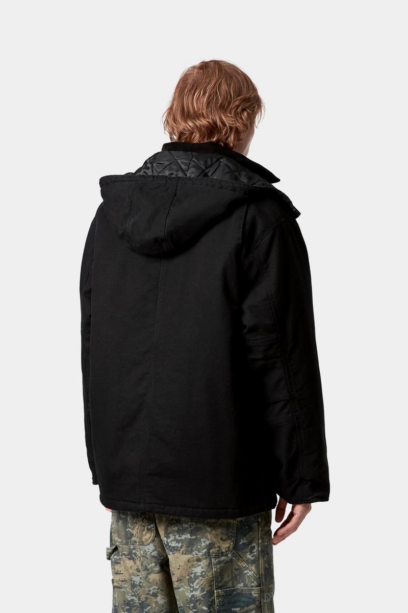 Carhartt Ambel Coat - Black / Black, Stone washed