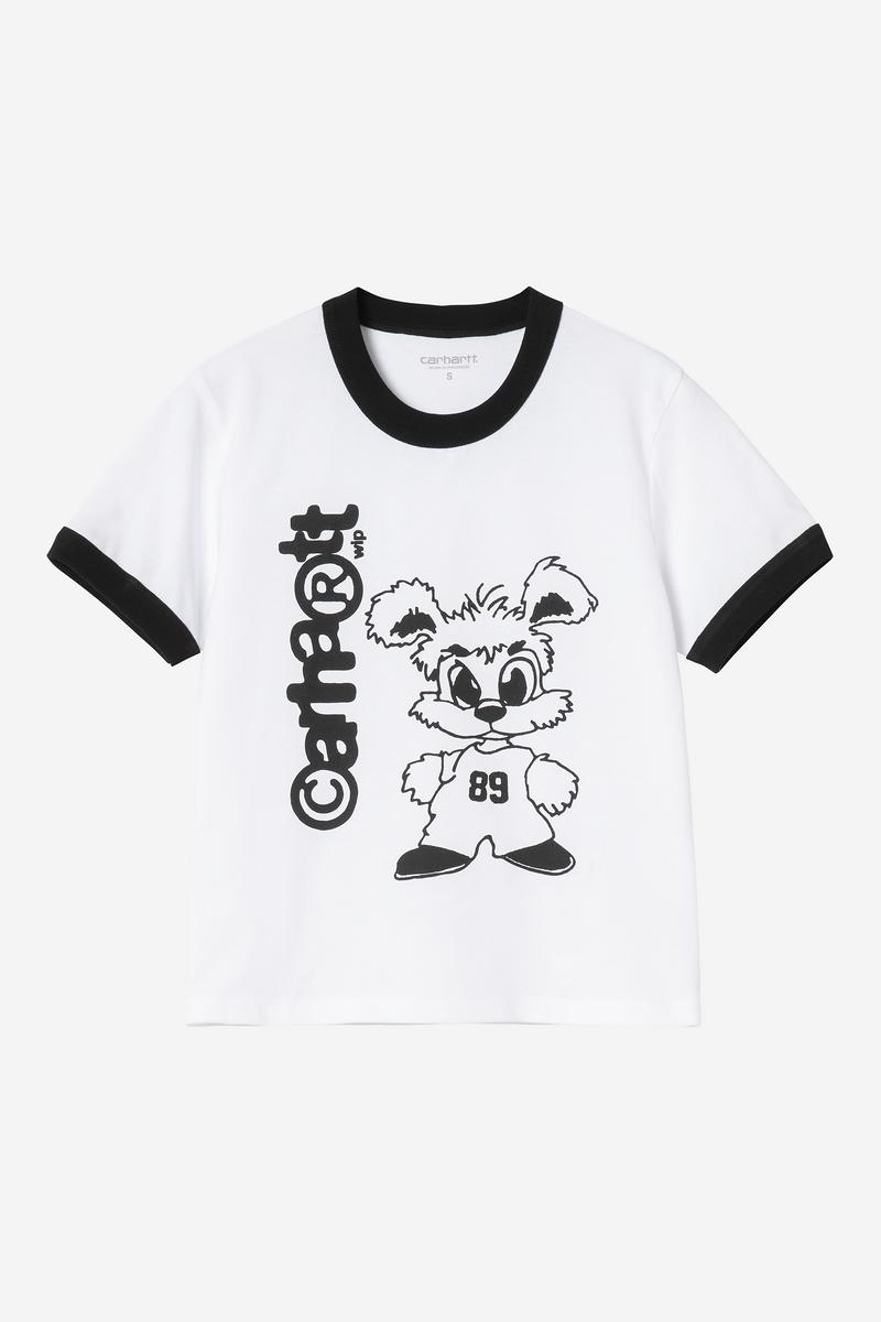 Carhartt S/S IP Ringer T-Shirt - White / Black