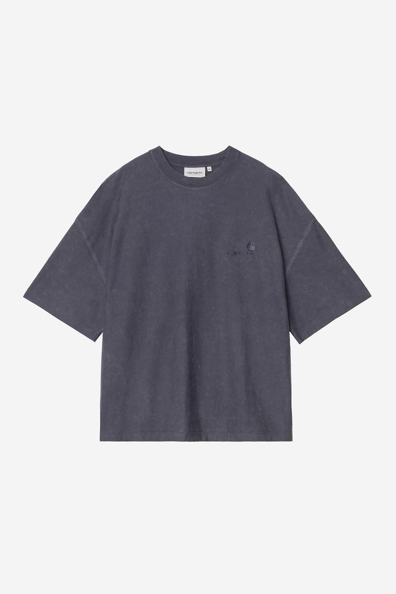 Carhartt S/S Lambert T-Shirt - Dark Navy, Moon wash