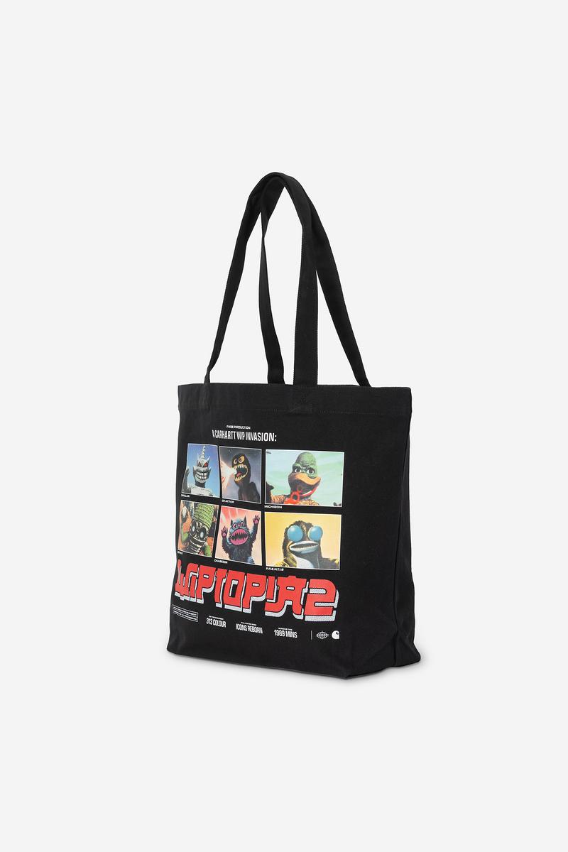 Carhartt Canvas Graphic Tote - WIPTOPIA 2, Print Black