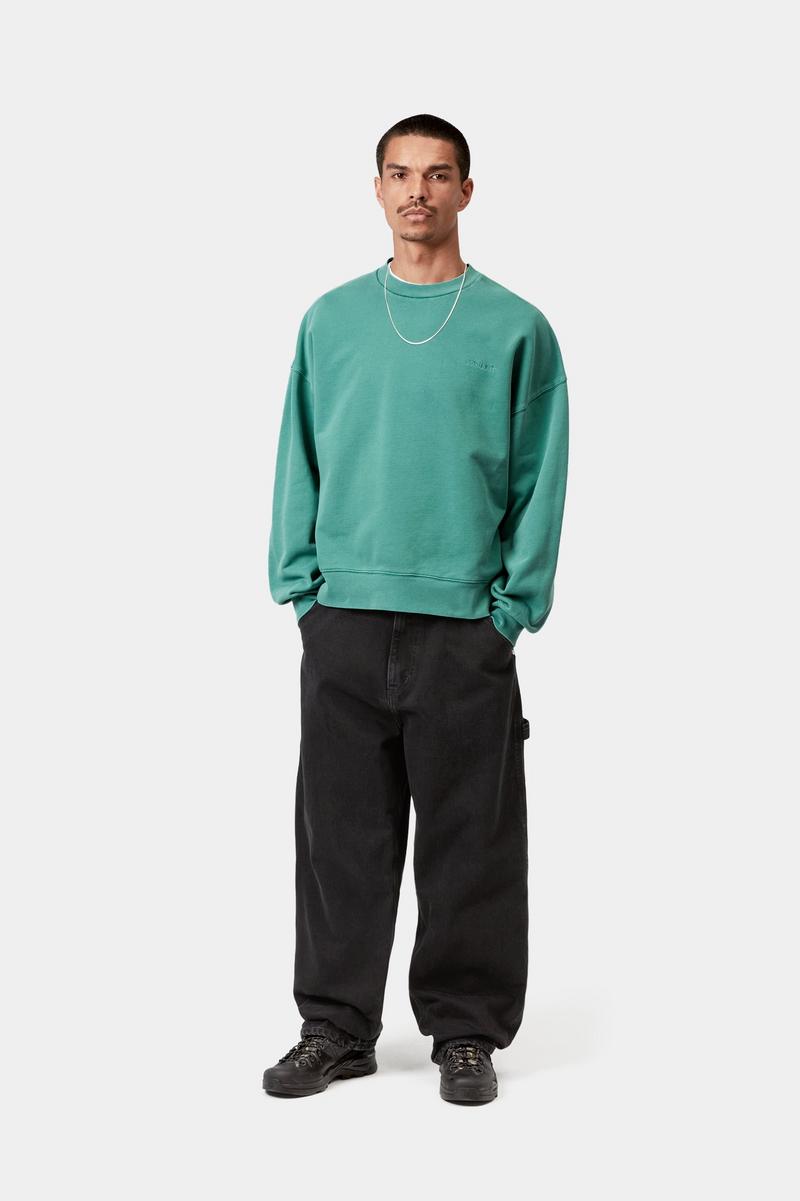 Carhartt Belmont Pant - Black, Stone washed