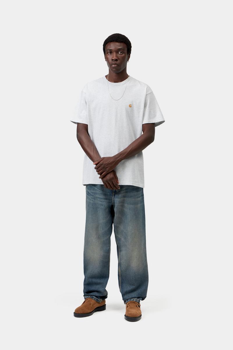 Carhartt S/S Chase T-Shirt - Ash Heather / Gold