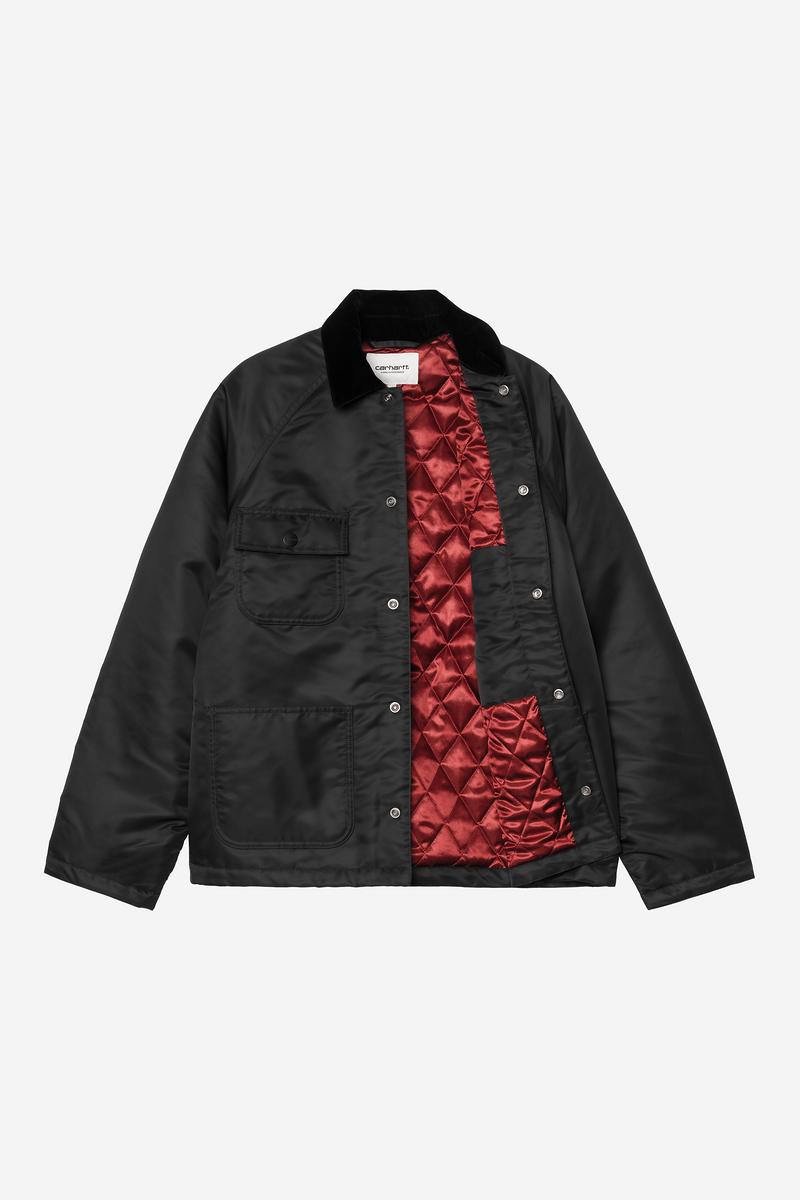 Carhartt Alumni Chore Coat - Black / Scarlet