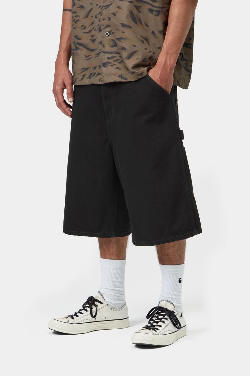 Carhartt OG Single Knee Short - Black, Rinsed