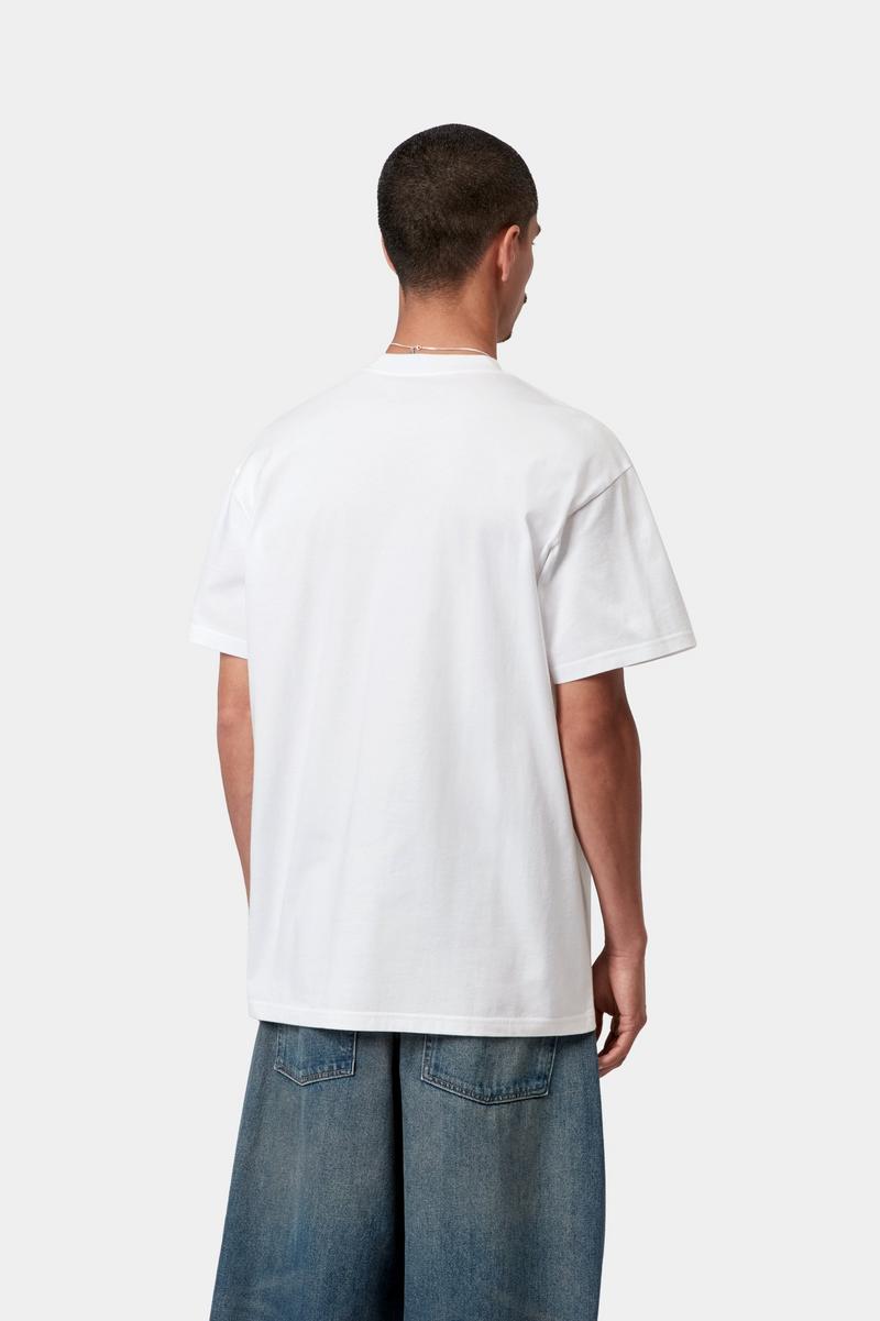Carhartt S/S Pocket Heart T-Shirt - White / Black