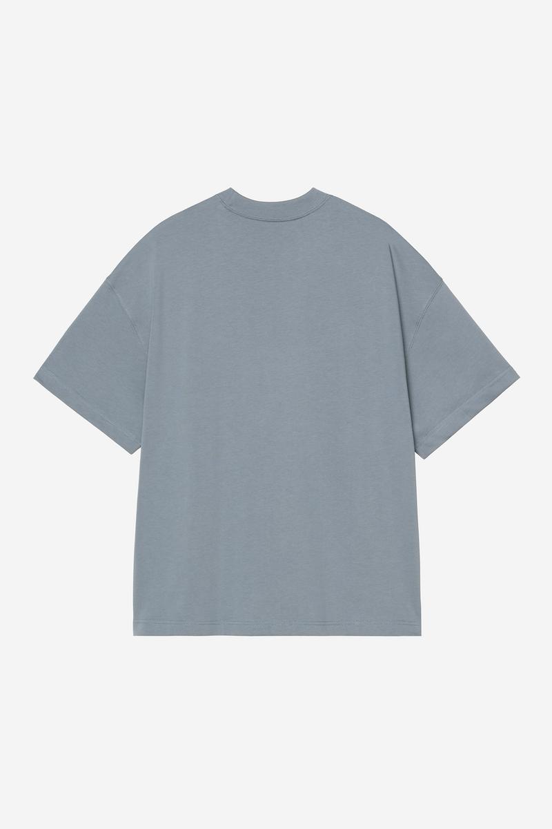 Carhartt S/S Link Script T-Shirt - Velvet Blue / White