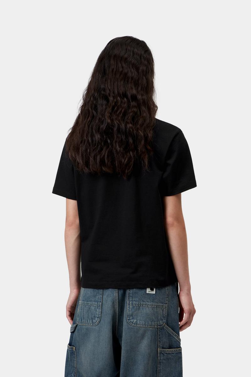 Carhartt S/S Pocket Small Heart T-Shirt - Black / Black