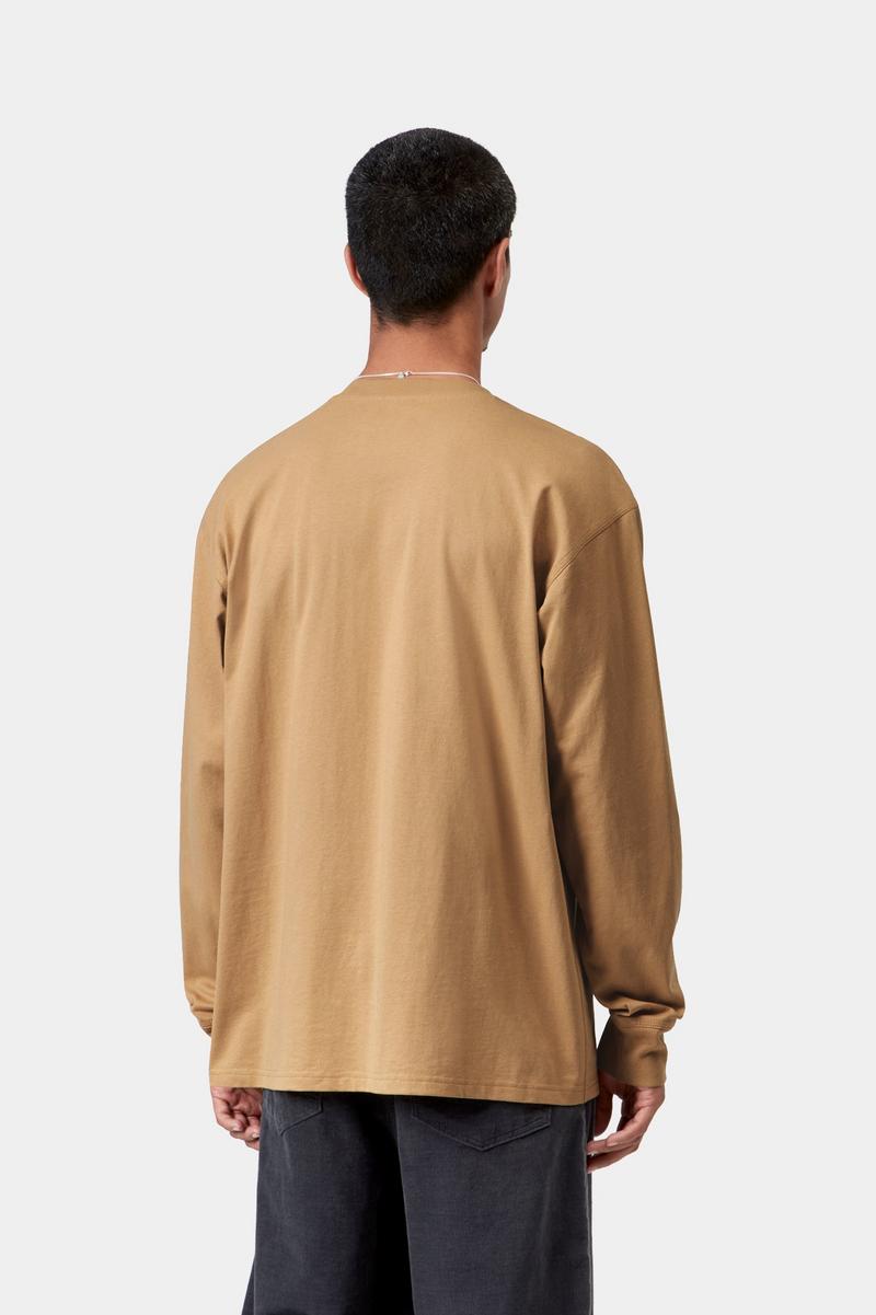 Carhartt L/S American Script T-Shirt - WIP Dusty H