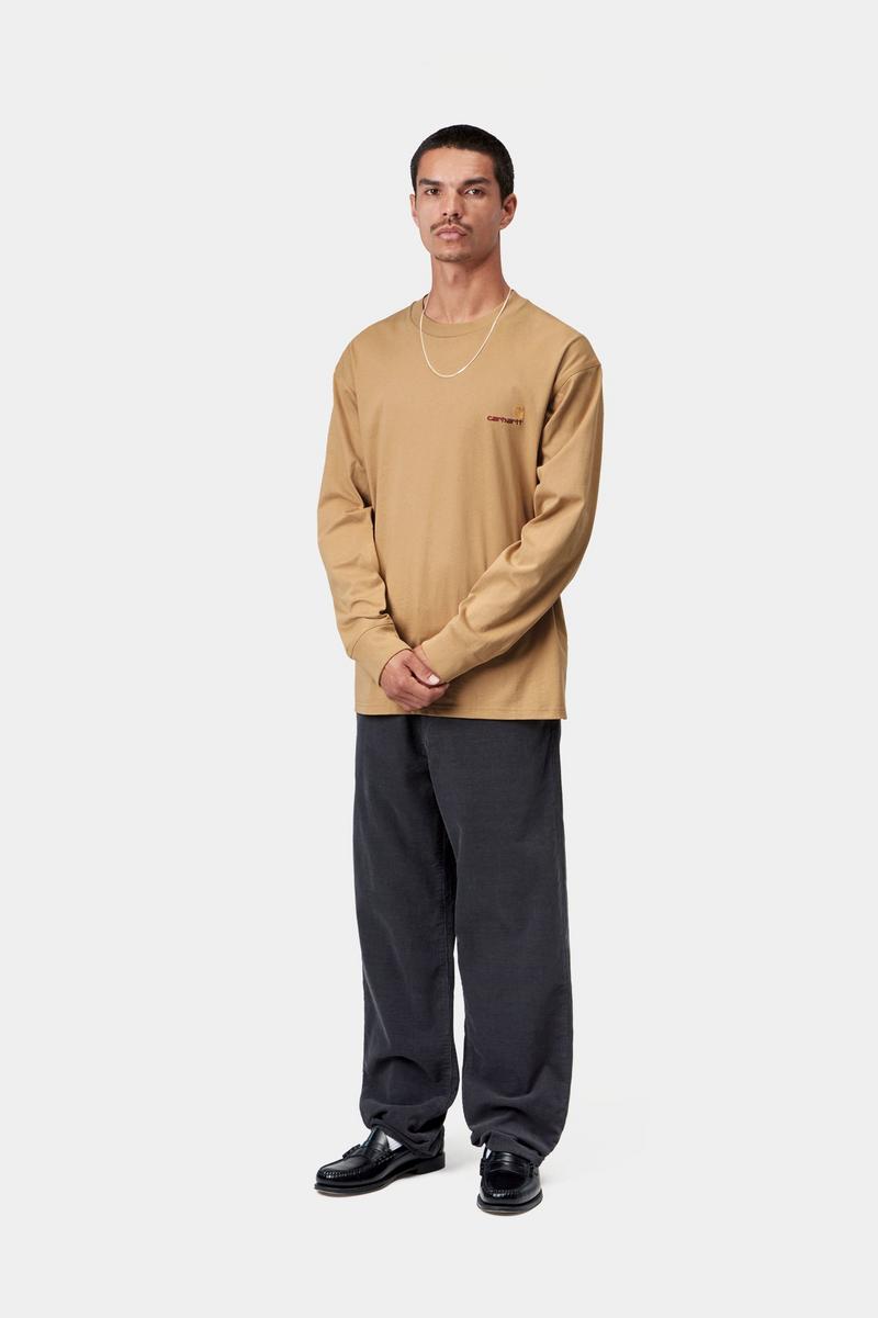 Carhartt L/S American Script T-Shirt - WIP Dusty H