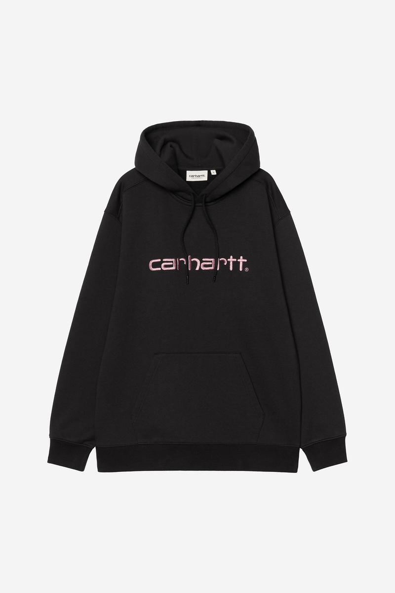 Carhartt Hooded Carhartt Sweatshirt - Black / Hortensia