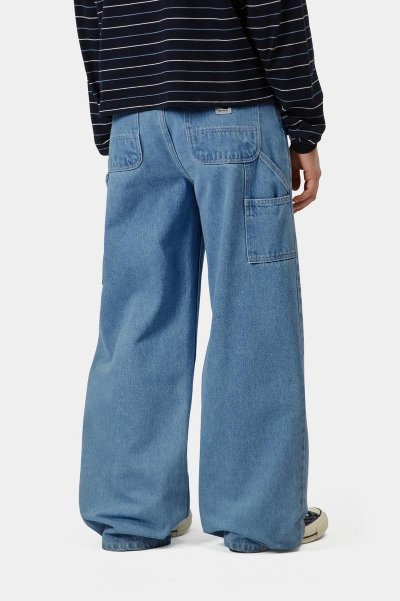 Carhartt Jens Pant - Blue, Heavy stone wash