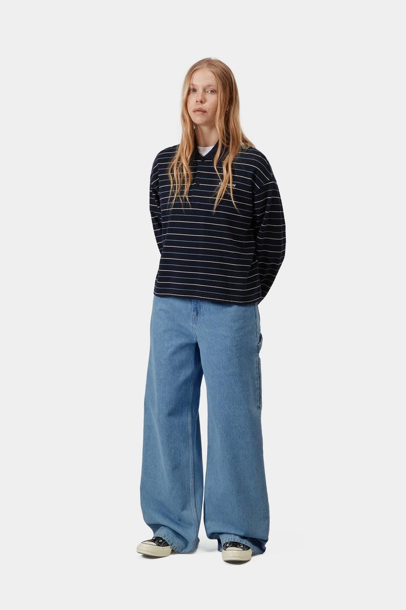 Carhartt Jens Pant - Blue, Heavy stone wash