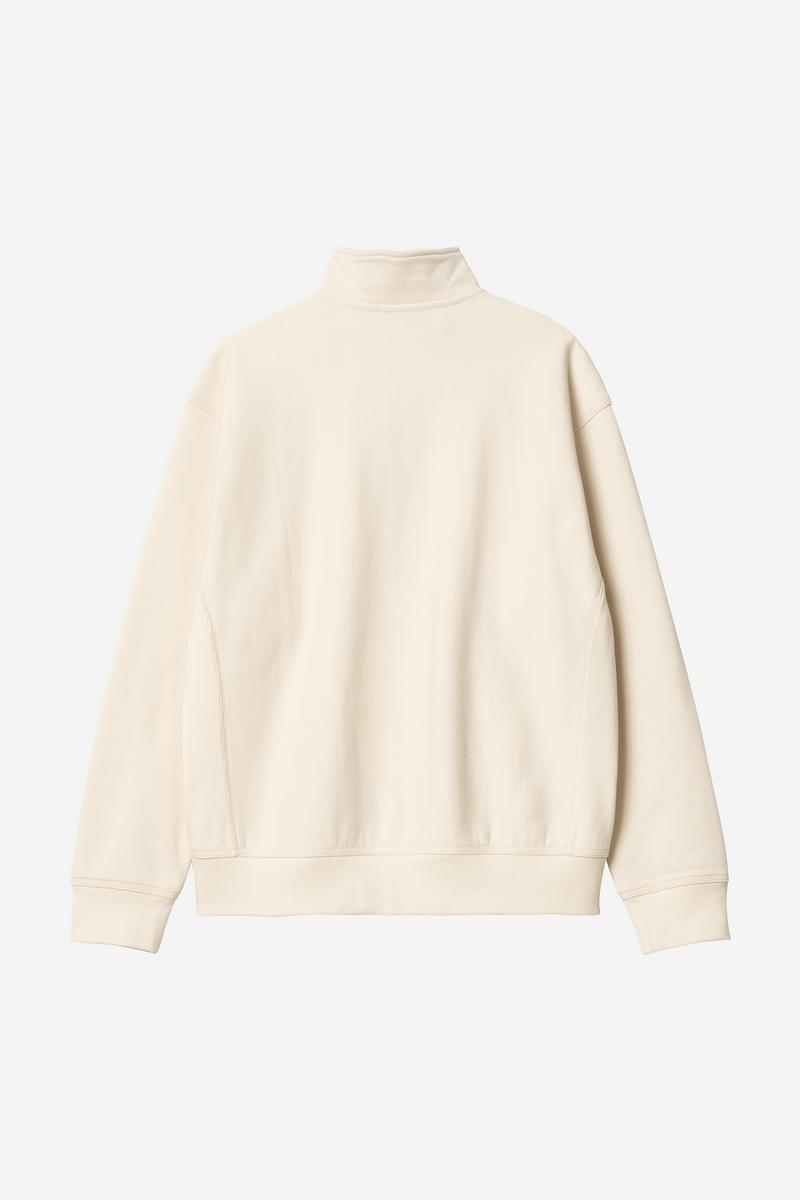 Carhartt Half Zip American Script Sweatshirt - Natural