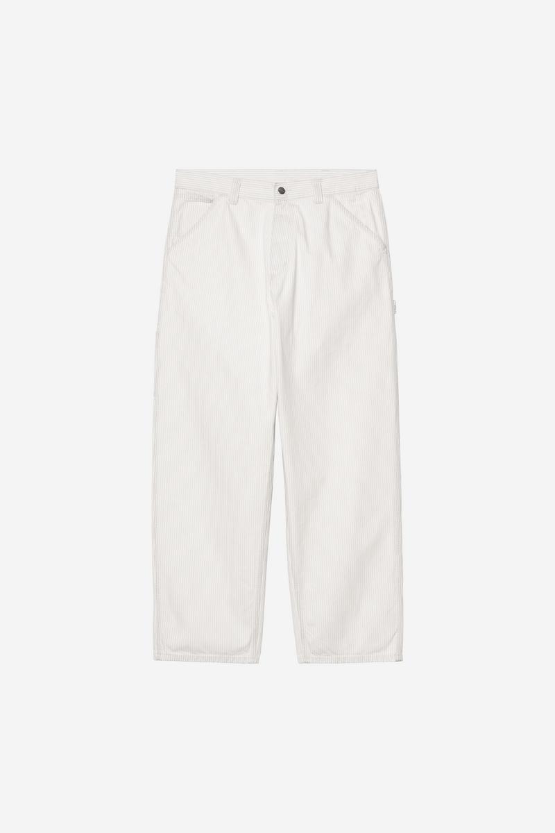 Carhartt Mercer Single Knee Pant - Mercer Stripe, Graphite / Wax, Bleached