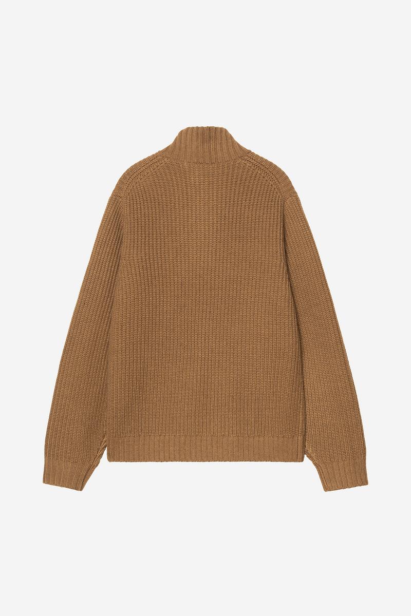 Carhartt Detroit Half Zip Sweater - WIP H Brown