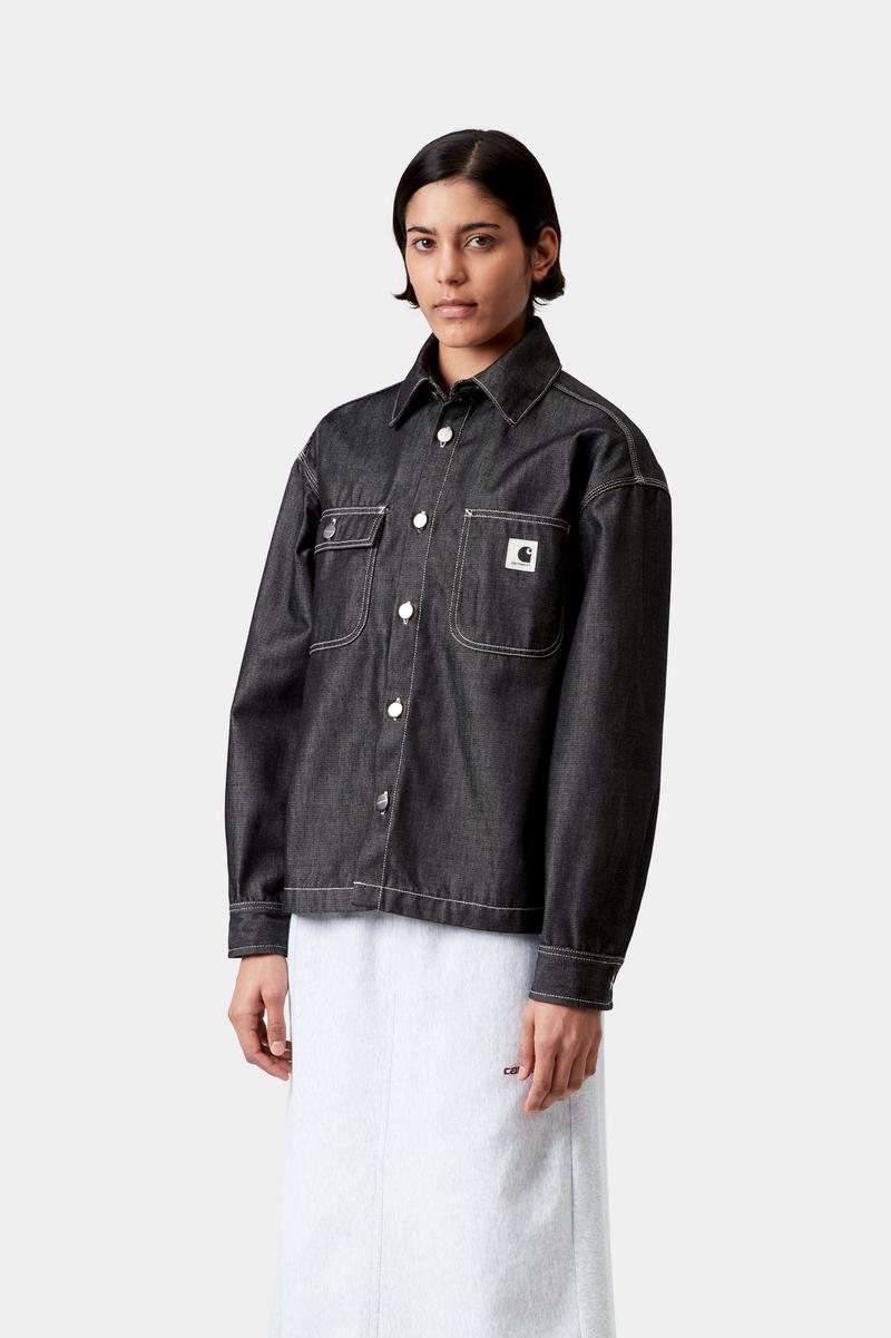 Carhartt Louis Shirt Jac - Black, Rigid