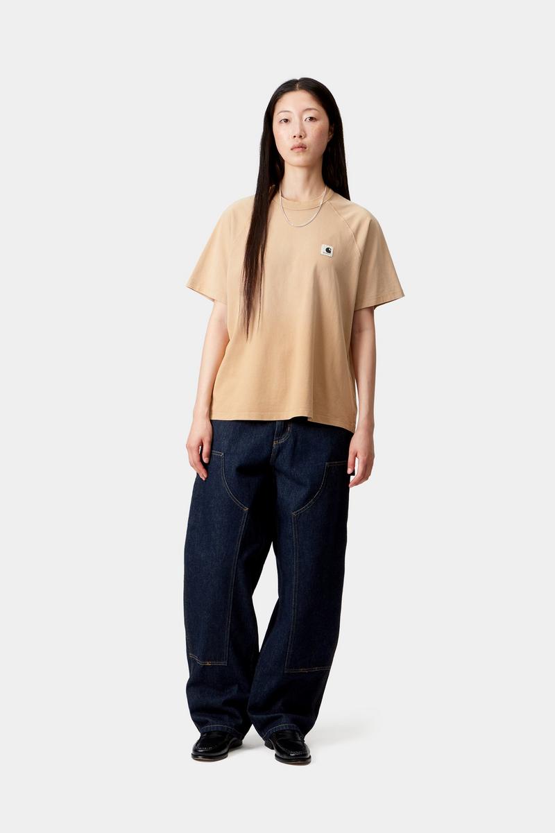 Carhartt S/S Hudson T-Shirt - Dusty H Brown, Chalk wash