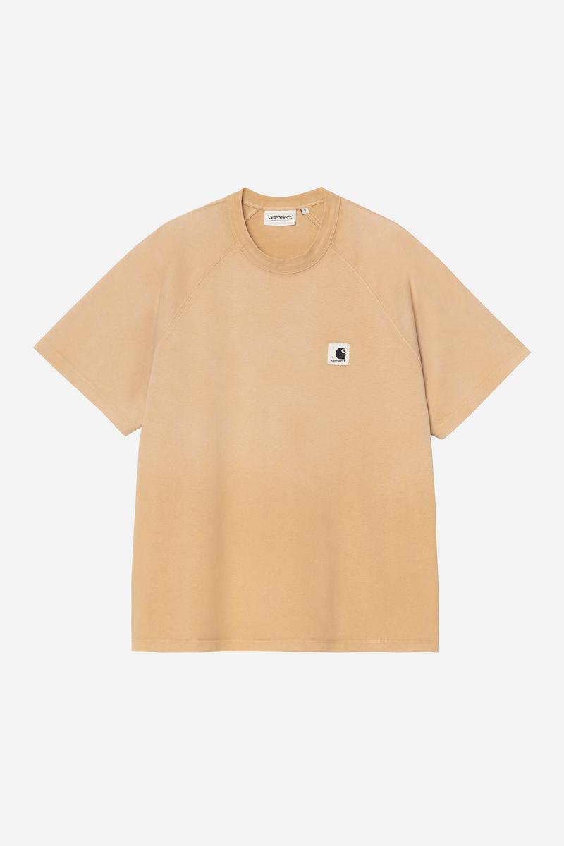 Carhartt S/S Hudson T-Shirt - Dusty H Brown, Chalk wash