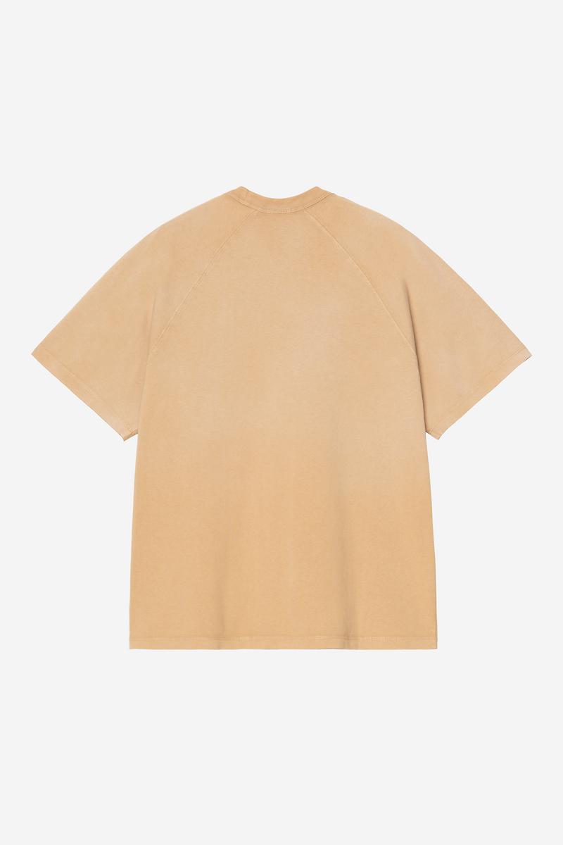 Carhartt S/S Hudson T-Shirt - Dusty H Brown, Chalk wash
