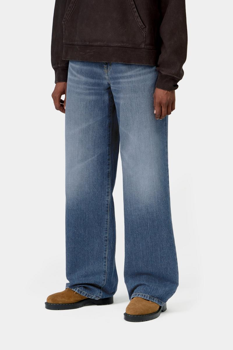 Carhartt Lavine Pant - Blue, Marble used wash