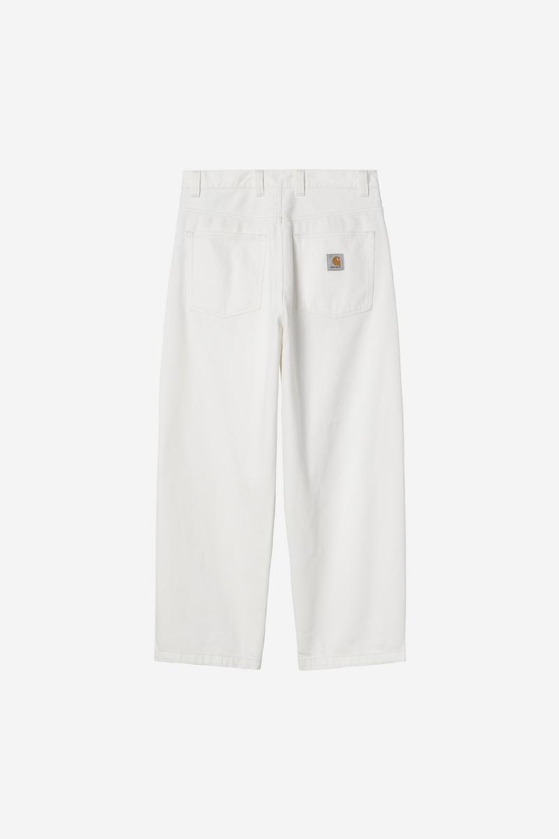 Carhartt Brandon Pant - White, Rinsed