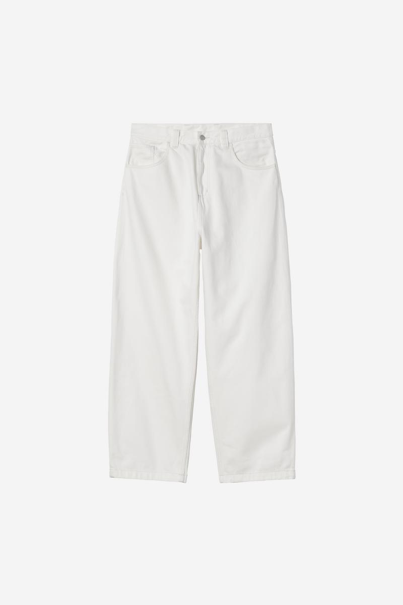 Carhartt Brandon Pant - White, Rinsed