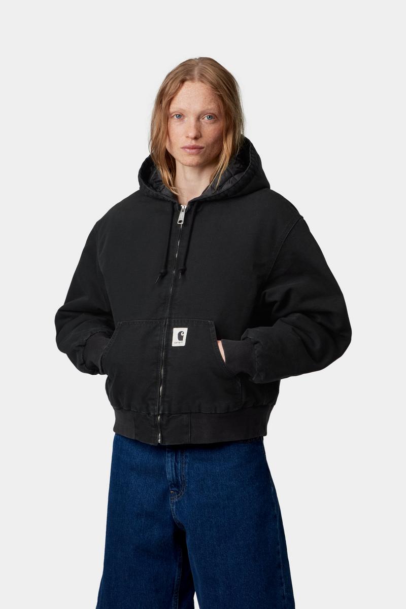 Carhartt OG Active Jacket - Black, Stone canvas