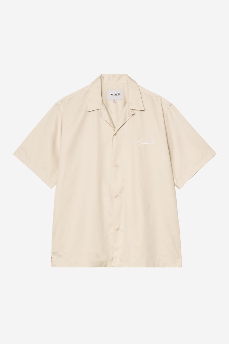 Carhartt S/S Delray Shirt - Stone / White