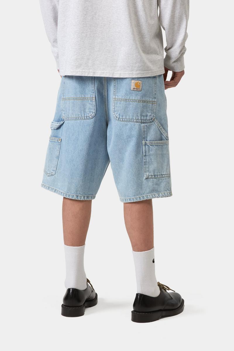 Carhartt Single Knee Short - Blue, Heavy stone bleached