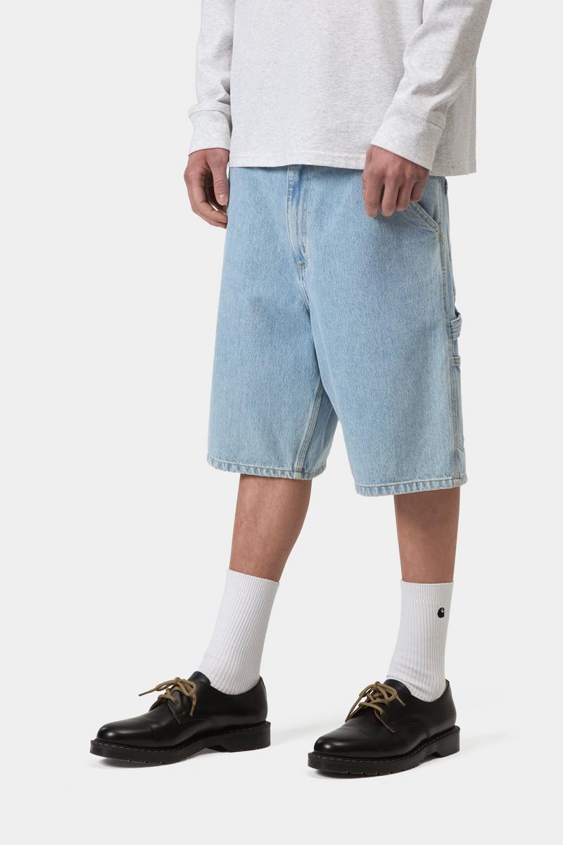 Carhartt Single Knee Short - Blue, Heavy stone bleached