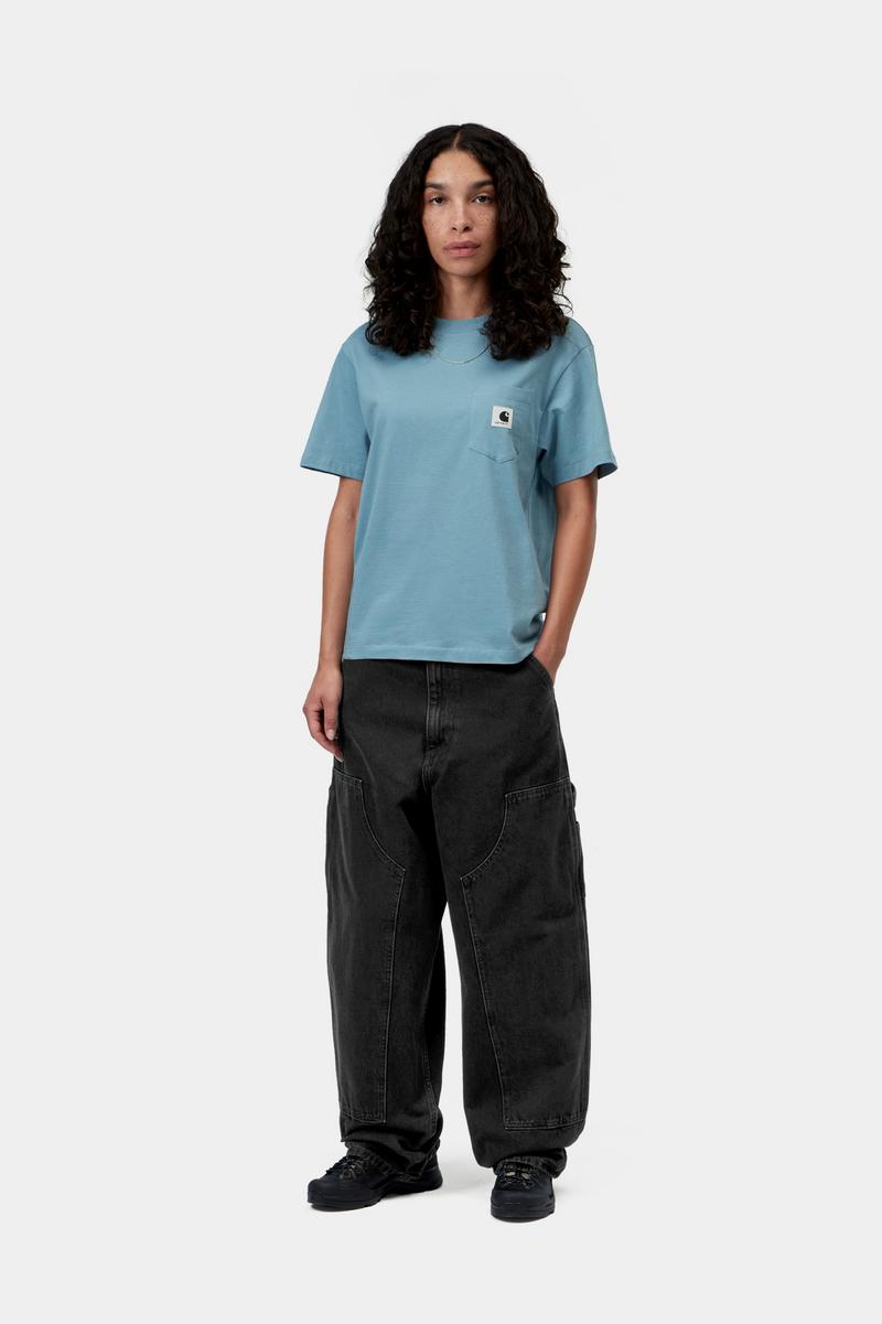 Carhartt Brandon Double Knee Pant - Black, Stone washed