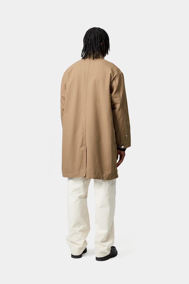 Carhartt Webster Coat - Leather / Leather, Rinsed