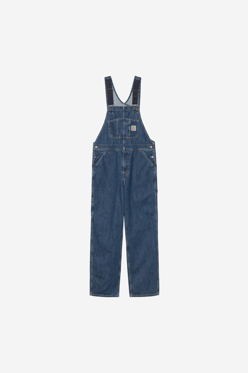 Carhartt Bib Overall - Blue, Stone washed